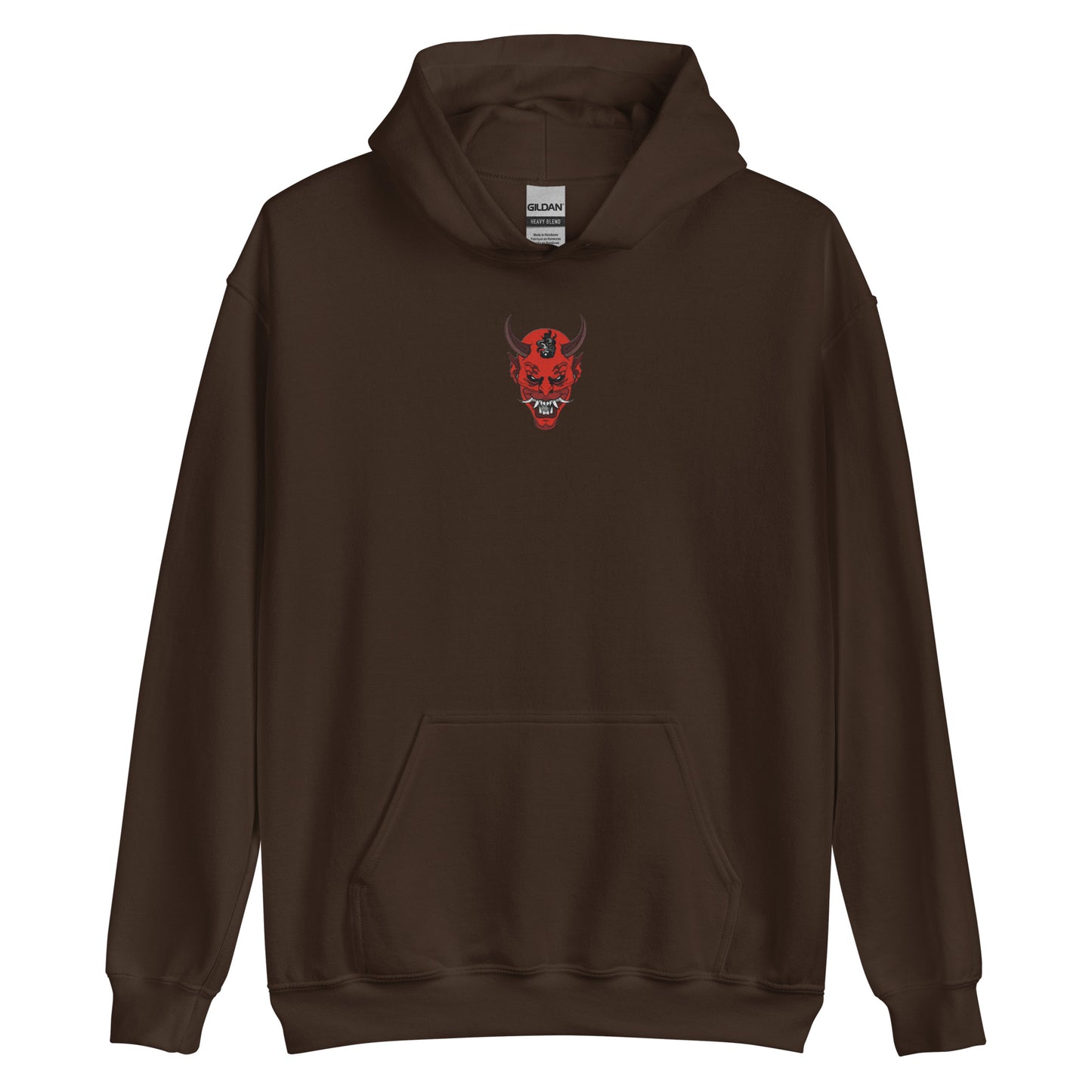 Sweat à capuche yokai brodé