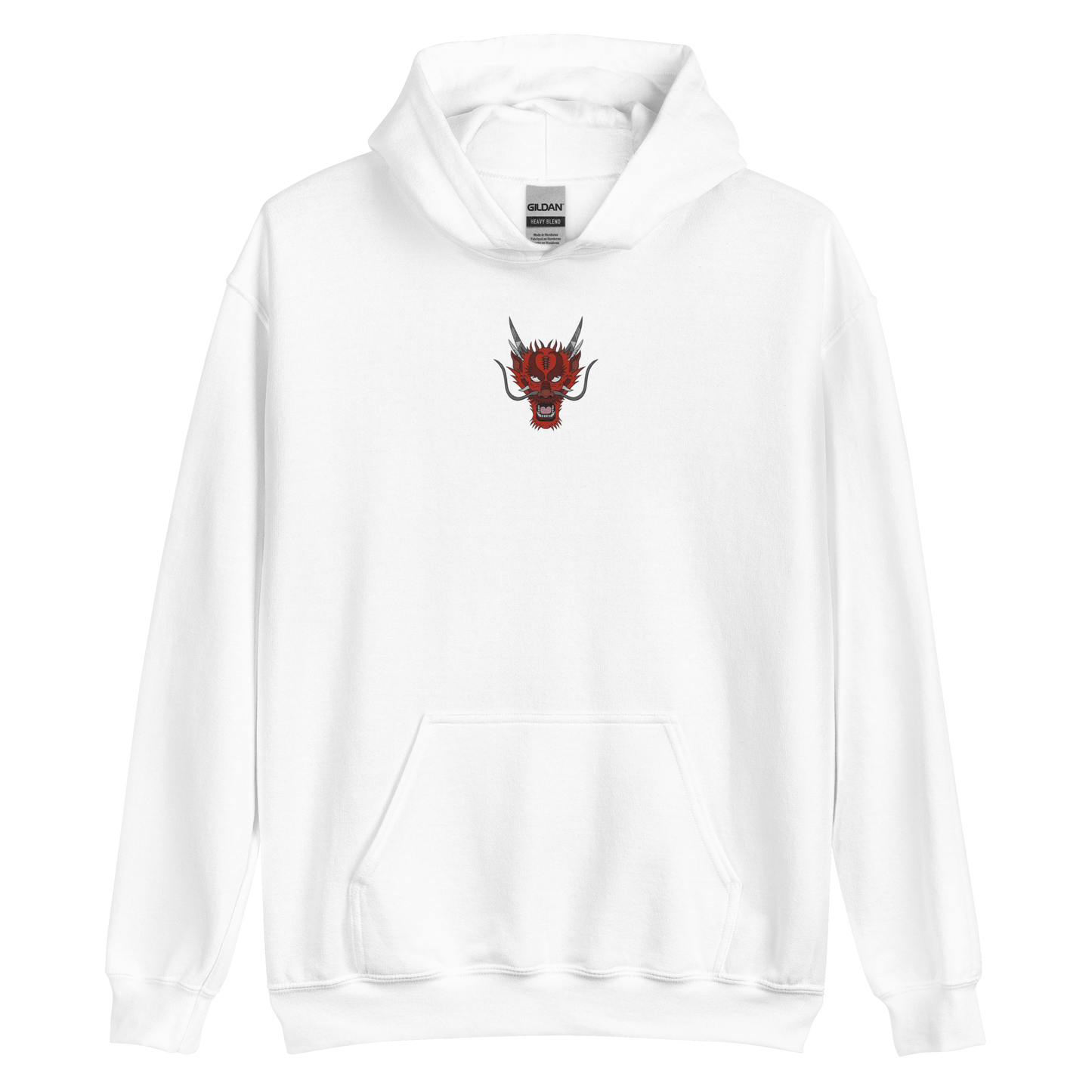 Sweat à capuche dragon brodé